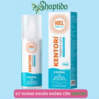 Xịt kháng khuẩn không cồn kentori kentek pharma 30 100ml npp shoptido - ảnh sản phẩm 1