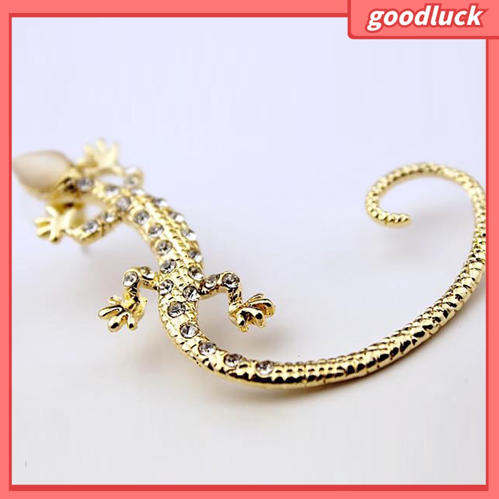 1 Khuyên Vành Tai Hình Thằn Lằn Đính Đá Cho Nữ