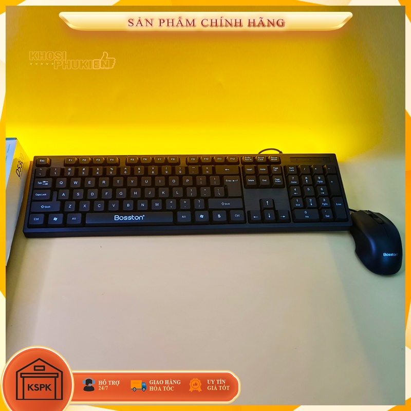 BỘ BÀN PHÍM CHUỘT CÓ DÂY GIÁ RẺ MÀU ĐEN KSPK BT5300
