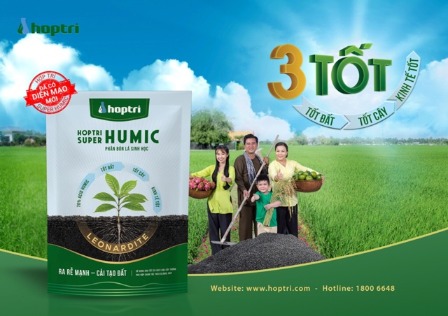 Phân Bón Ra Rễ Cực Mạnh, Cải Tạo Đất, Xanh Cây Tốt Lá Super Humic. Mỗi gói có lì xì bên trong