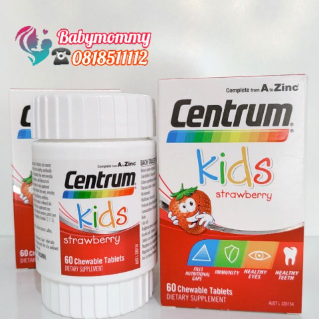 Vitamin Centrum kids 60v (3y+), Úc