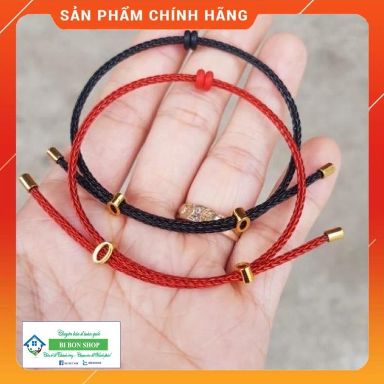 Vòng Tay Dây Cước Nhỏ 2mm Khóa Vàng Không Đen Rỉ xịn