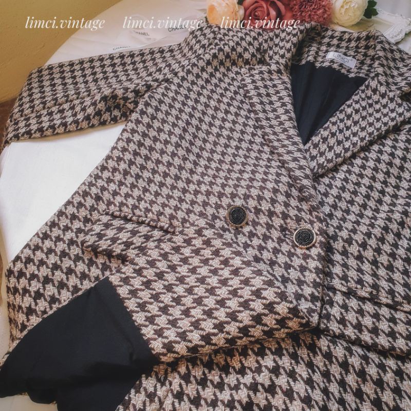 Áo vest blazer nữ Hàn Quốc 2 lớp cao cấp phong cách vintage MS01 | BigBuy360 - bigbuy360.vn