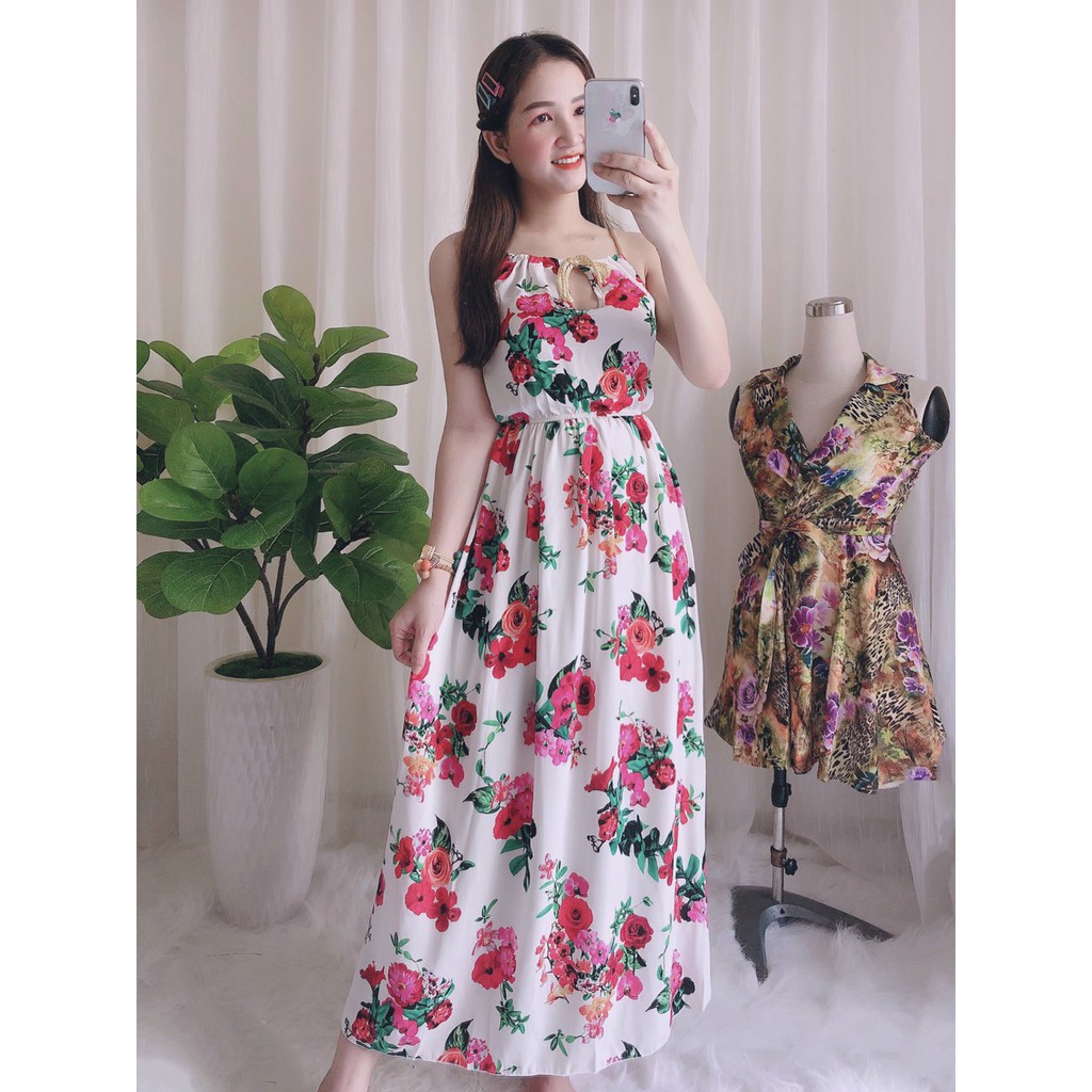 ❤️ MẪU MỚI - GIÁ SỈ ❤️ Đầm Maxi Hai Dây Hở Lưng Xẻ, VÁY 2 dây THẮT NƠ CỔ đi biển DẠ HỘI DỰ TIỆT, ĐỒ BỘ MĂC NHÀ | BigBuy360 - bigbuy360.vn