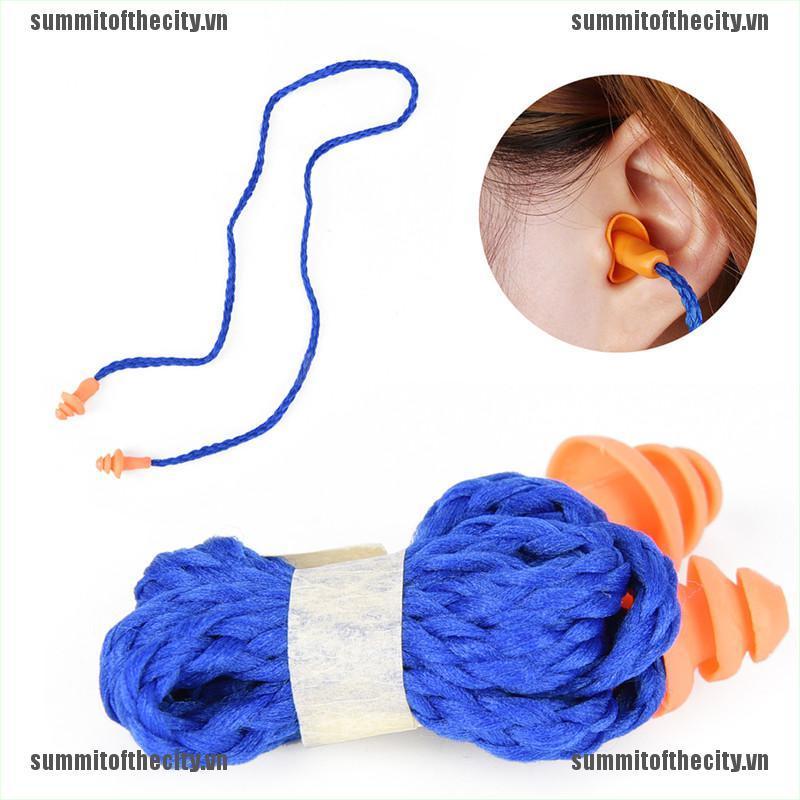 Set 10 Nút Bịt Tai Bằng Silicone Mềm Có Thể Tái Sử Dụng