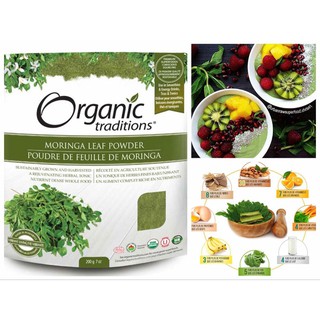 Bột chùm ngây hữu cơ Organic Tradition