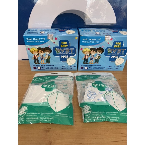 Khẩu trang N95 - BV3T Hộp 20 cái