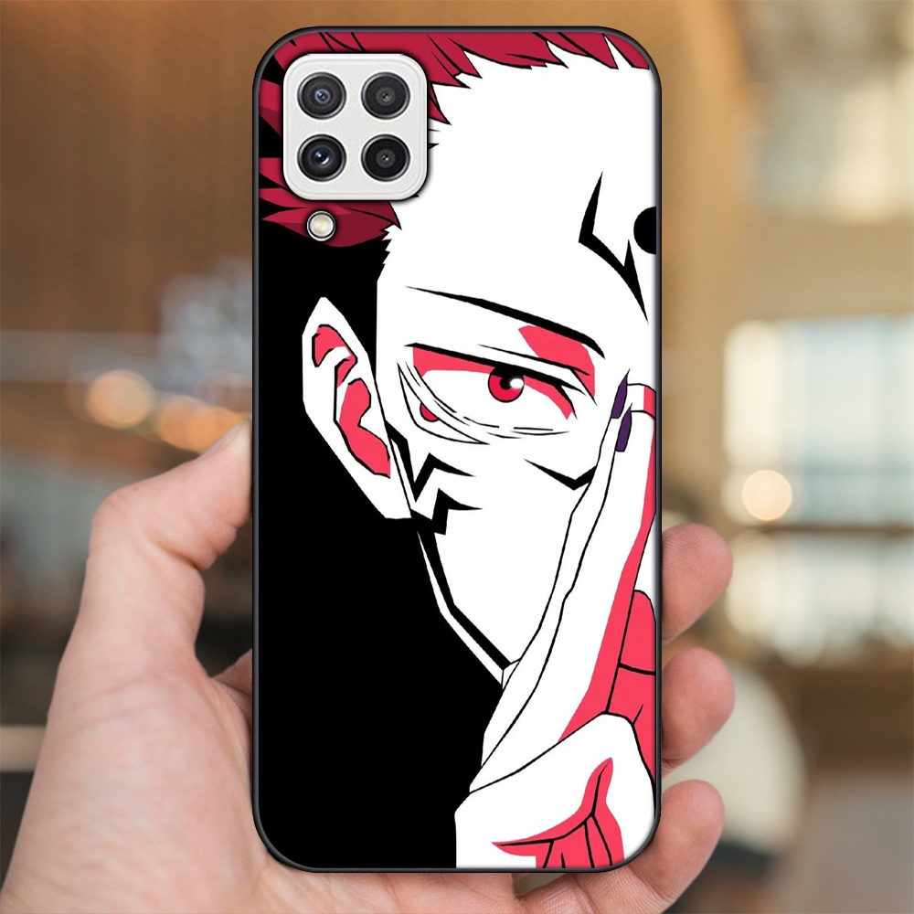 Ốp lưng Samsung A22 4G, A22 5G viền đen in hình Yuji Jujutsu Kaisen