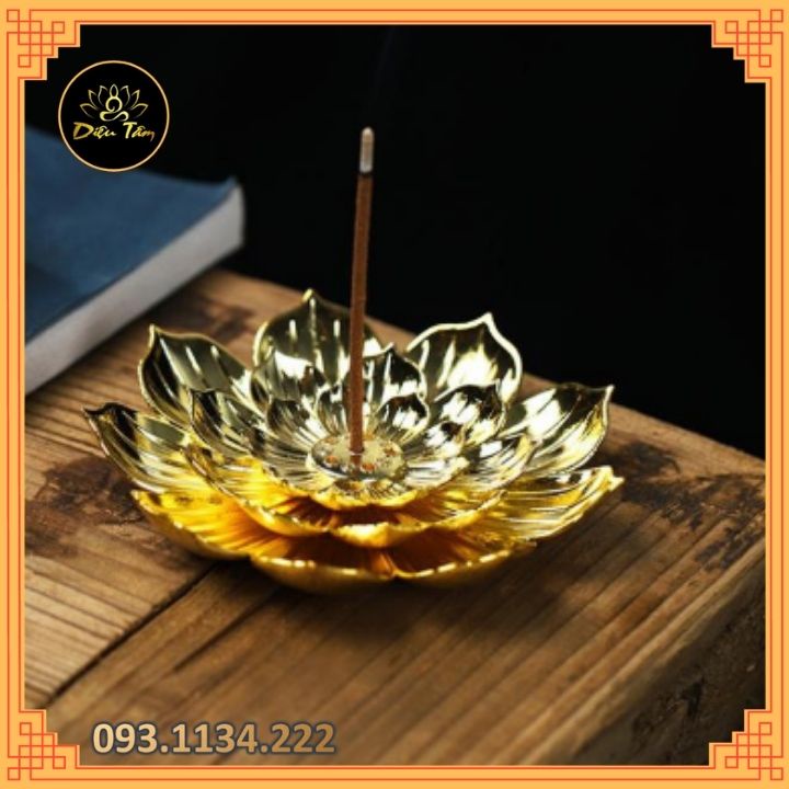 Đế cắm nhang vòng đặt hương cây dùng thắp hương để lư trầm phụ kiện thác khói trầm hương