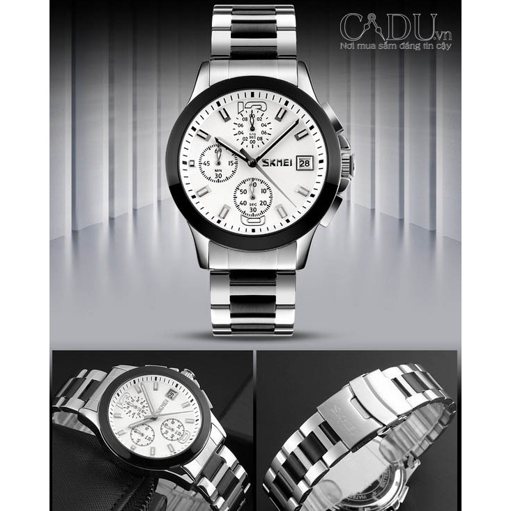 Đồng hồ Skmei chạy 6 kim thanh lịch
