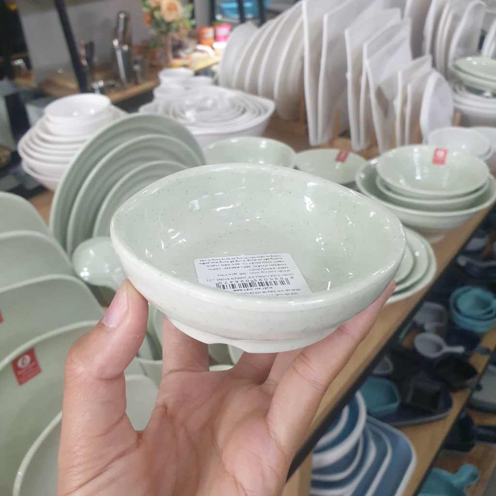 Bộ tô, chén, dĩa melamine màu xanh đá siêu đẹp chính hãng Superware