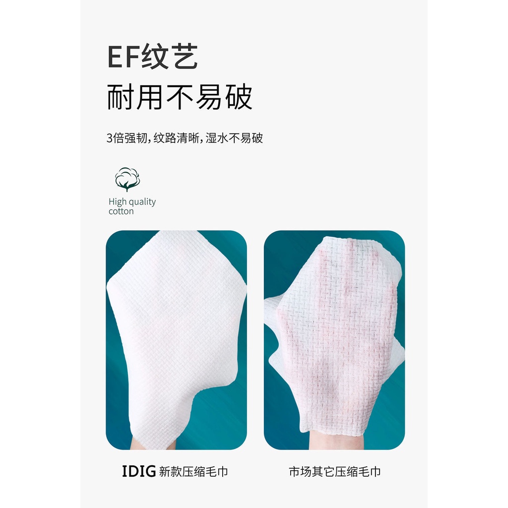 Khăn Lau Mặt Dạng Nén Siêu Dày 30 * 24cm Thấm Hút Nước Không Xơ Vải Cotton Dùng Một Lần Cho Trẻ Em