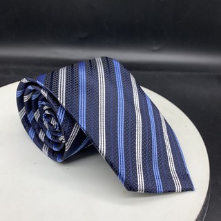 Cà vạt công sở màu xanh trắng xanh đậm (TP)