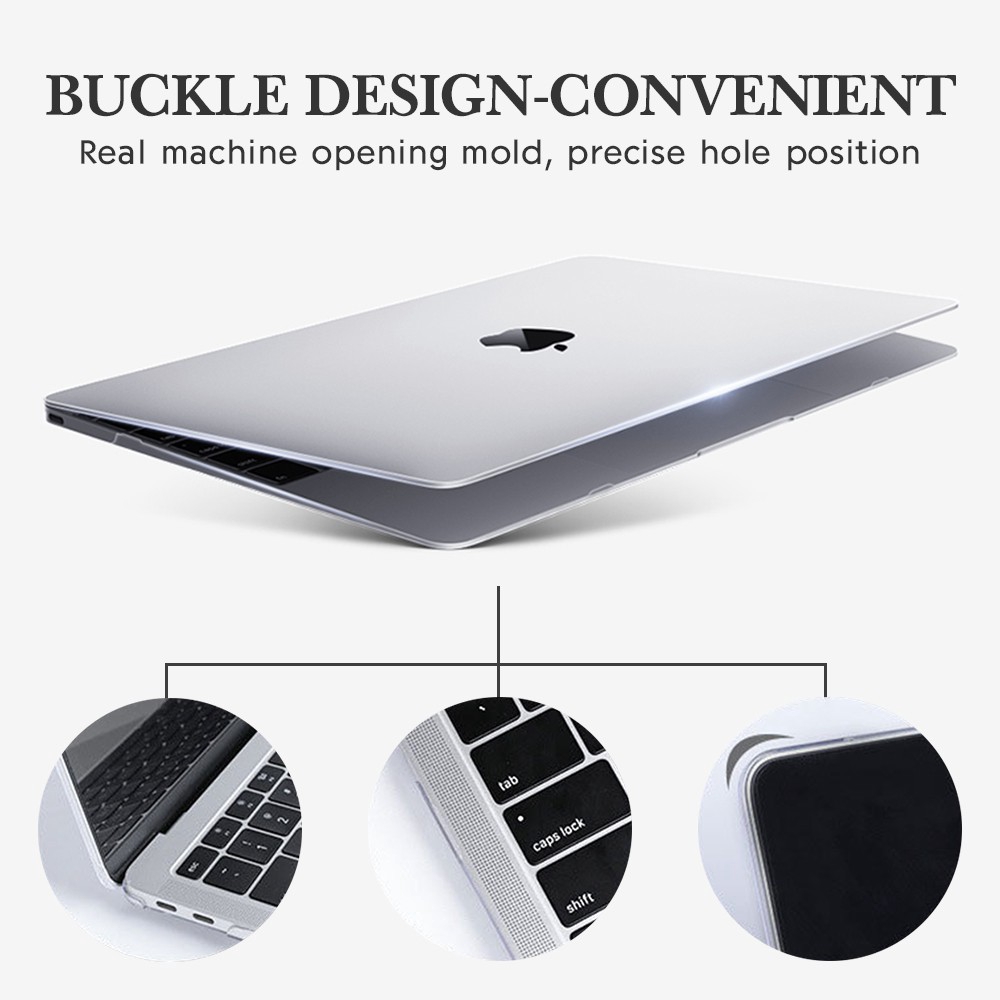 Laptop Transparent Case For Macbook Pro Retina 12 13 15 Air 11 13 Hard PC Cover For Macbook