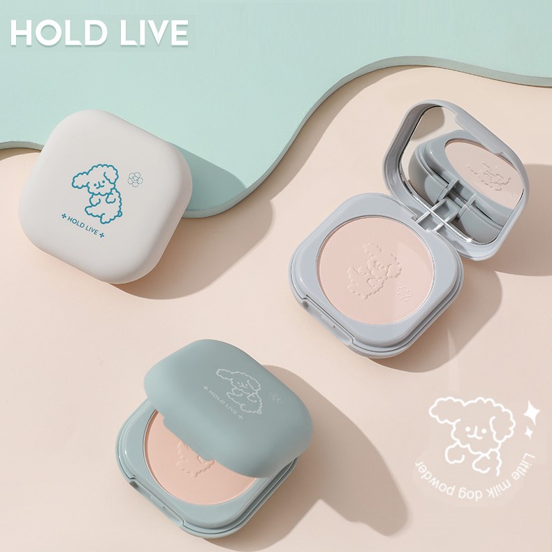 Phấn phủ kiềm dầu trang điểm lâu trôi, chống nước Hold Live cún bông Soft Cute Little Milk Dog Series nội địa Trung