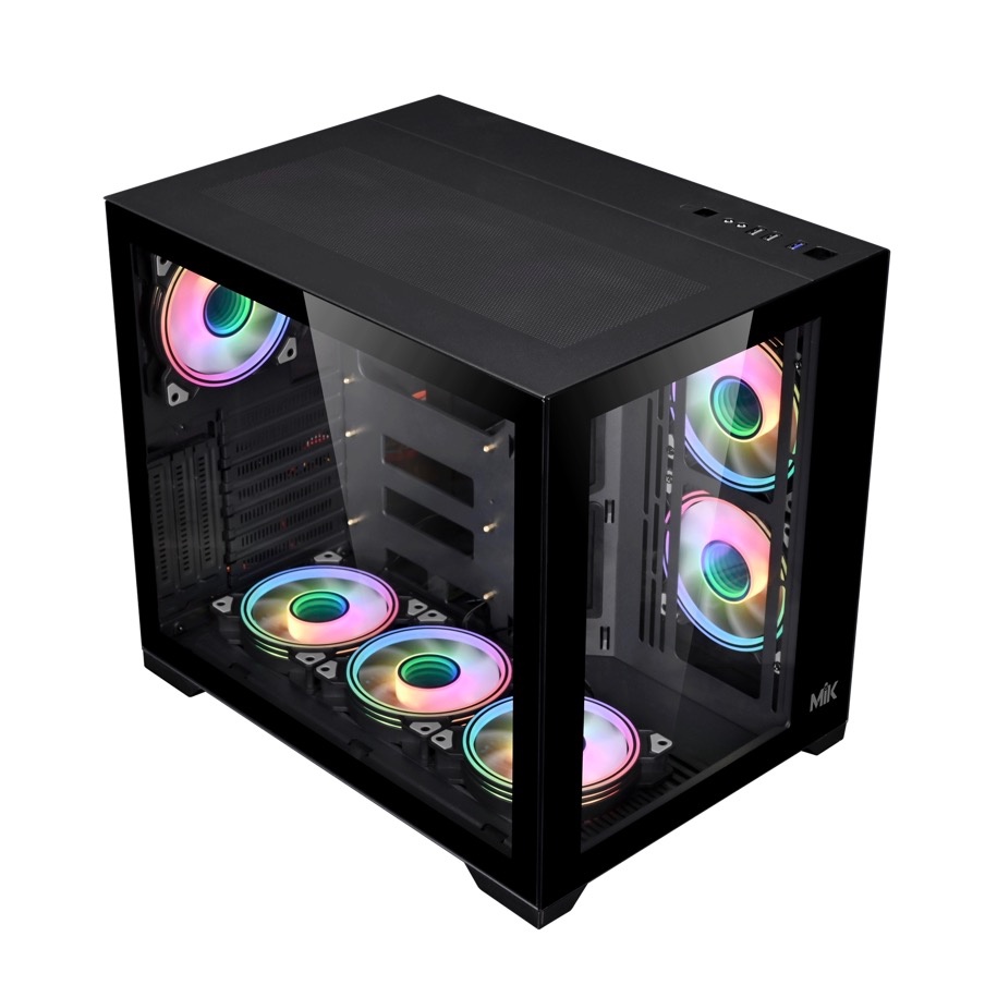 Vỏ Case MIK LV12 - Black (iTX, mATX, ATX)