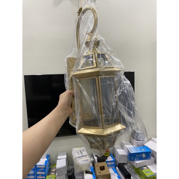 Đèn Tường Đồng Kính đui e27- Tặng Bóng st64