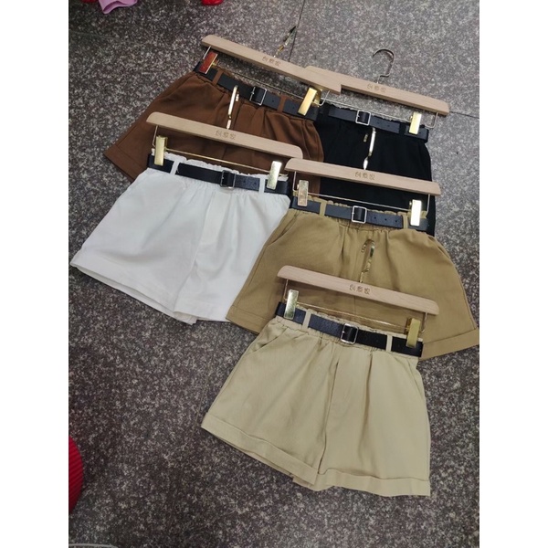 Quần short kèm belt chất xinh