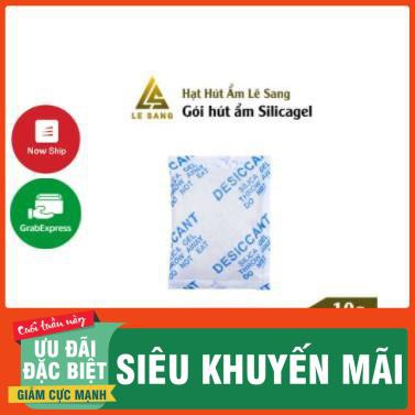 Bịch 500gram Gói chống ẩm giày dép, tách xách, bảo quản thực phẩm Silica gel  loại 10gram