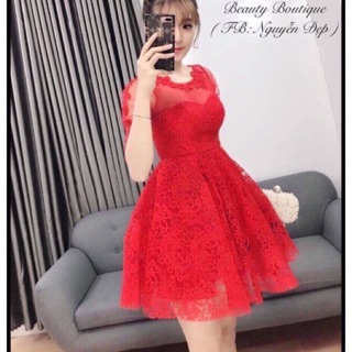 Đầm ren công chúa váy xoè siêu yêu