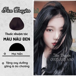 Thuốc nhuộm tóc Màu Nâu Đen màu nhuộm tại nhà