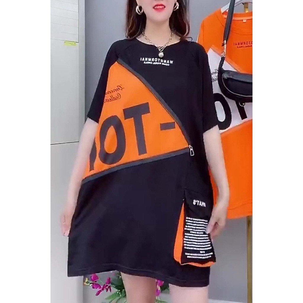 Áo Thun Nữ KSM Menswear FREESIZE Tay Lỡ UNISEX Cotton dày mịn có dây kéo kiểu A502