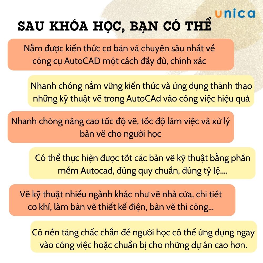 Khóa học Autocad Cơ Bản Và Nâng Cao , GV Cầm Hải Phương UNICA.VN