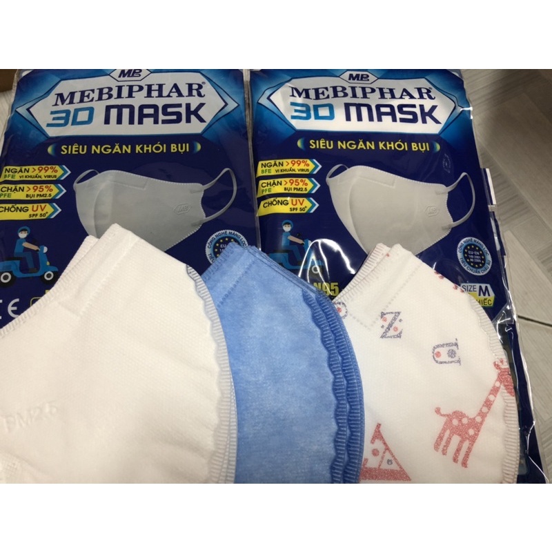 Set 5 cái khẩu trang Mask 3D Mebiphar người lớn