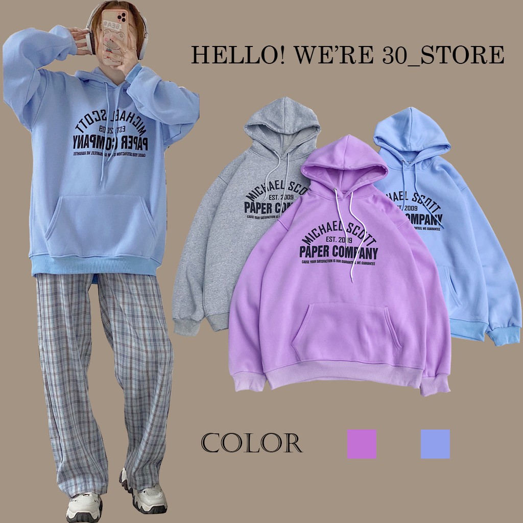 Áo Hoodie NQ30 Nỉ Bông Company Nam Nữ Unisex