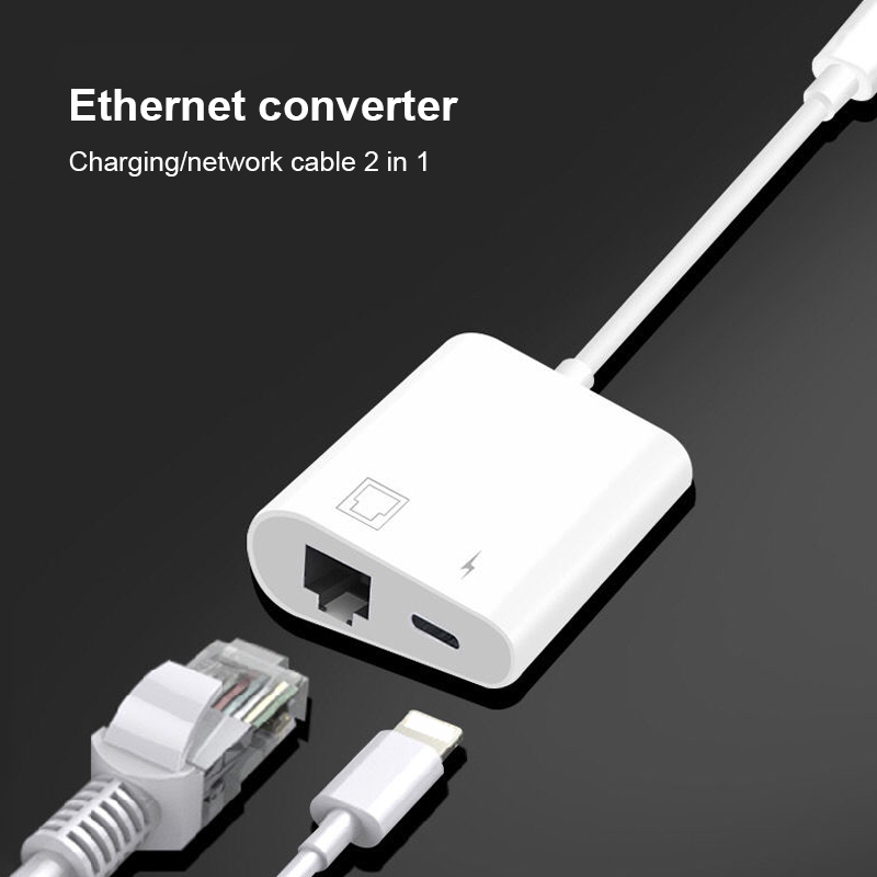 Cáp Chuyển Đổi Cổng Lightning Sang Cổng Mạng Lan Rj45 Cho Iphone 12 Apple 11pro Max Ipad Air4 | BigBuy360 - bigbuy360.vn