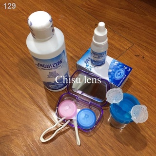 【giá rẻ】☑[COMBO 4 MÓN] Nước ngâm - nhỏ cốc rửa khay dụng cụ đeo lens