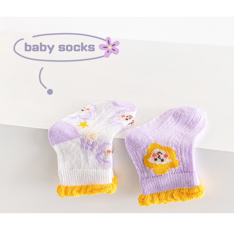 Tất LUCKYCANDY siêu mỏng thoáng khí thu đông cho bé từ 0-5 tuổi