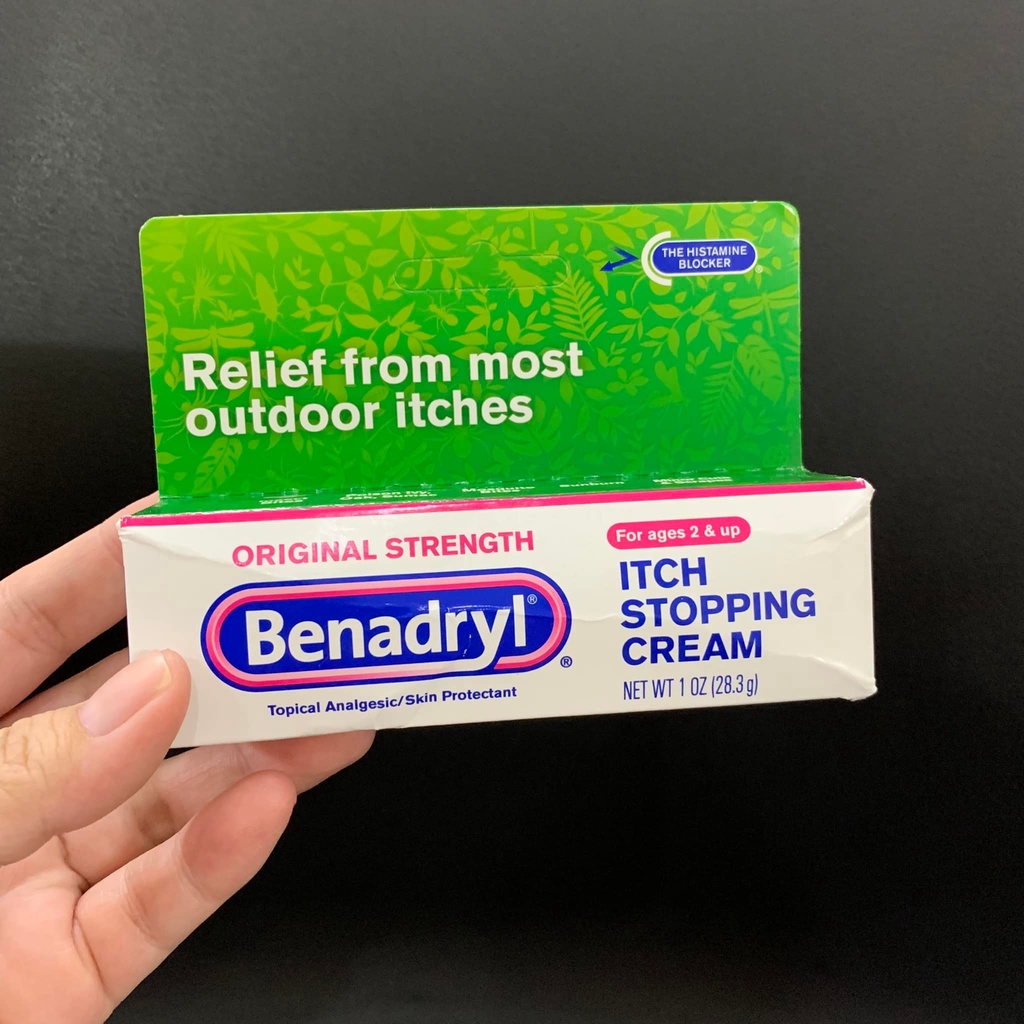 Benadryl Itch Stopping Cream kem thoa do muỗi và côn trùng cắn