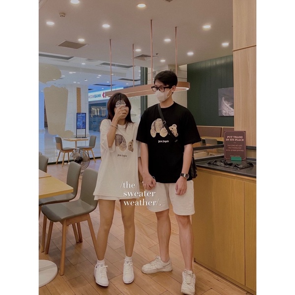 Áo phông hình gấu in/thêu ( Ảnh thật ) | BigBuy360 - bigbuy360.vn