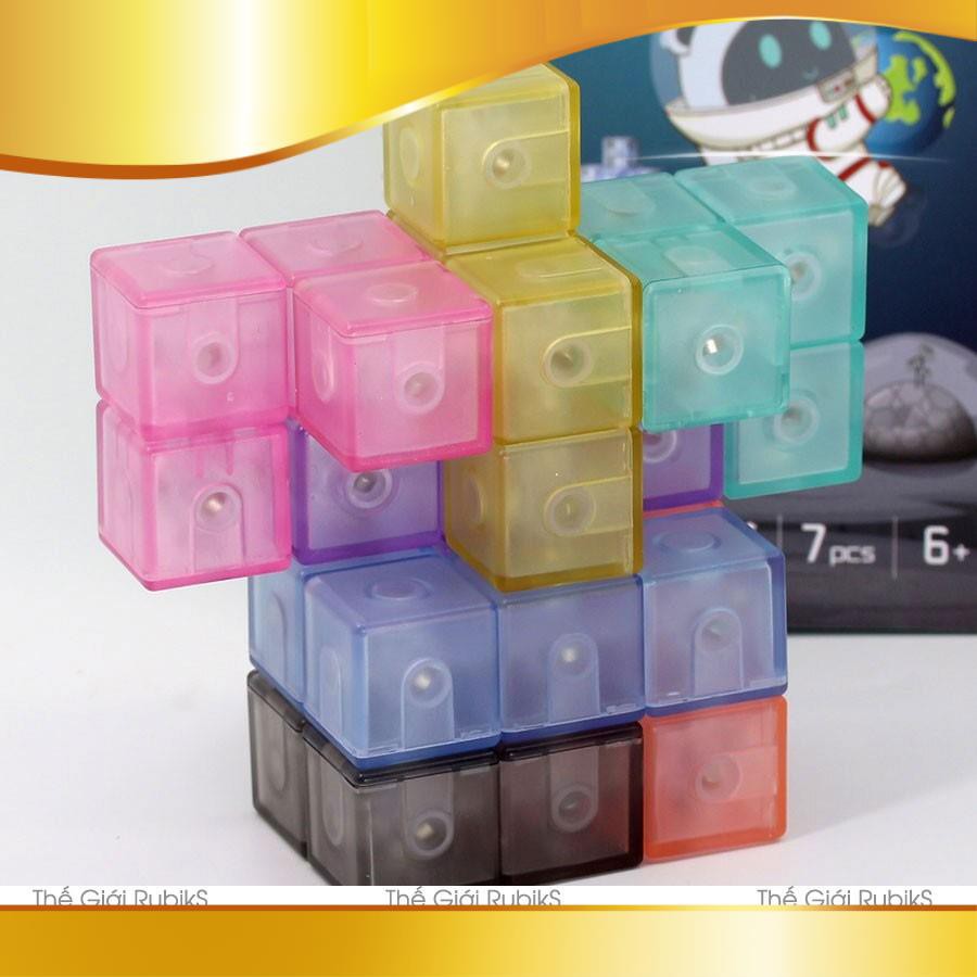 [người bán địa phương] Rubik Magnetic Blocks QiYi MoYu YJ Nam Châm Building Biến Thể Thể Rubic 3x3 Cube