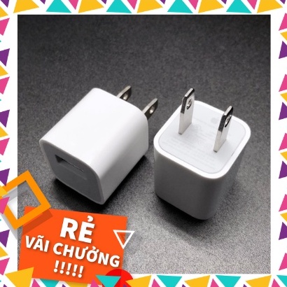 Bộ sạc Iphone 5w Củ Vuông kèm Dây Sạc USB - Lightning dùng cho 5/5s/6/6s/7