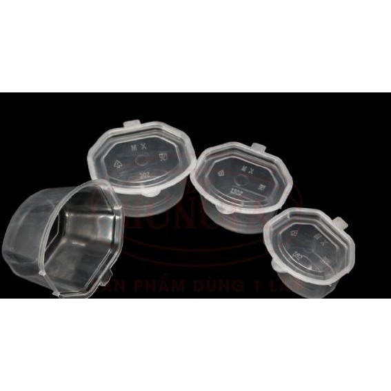 50 cái Hộp lục giác nắp liền đựng sốt, gia vị, nước chấm | BigBuy360 - bigbuy360.vn