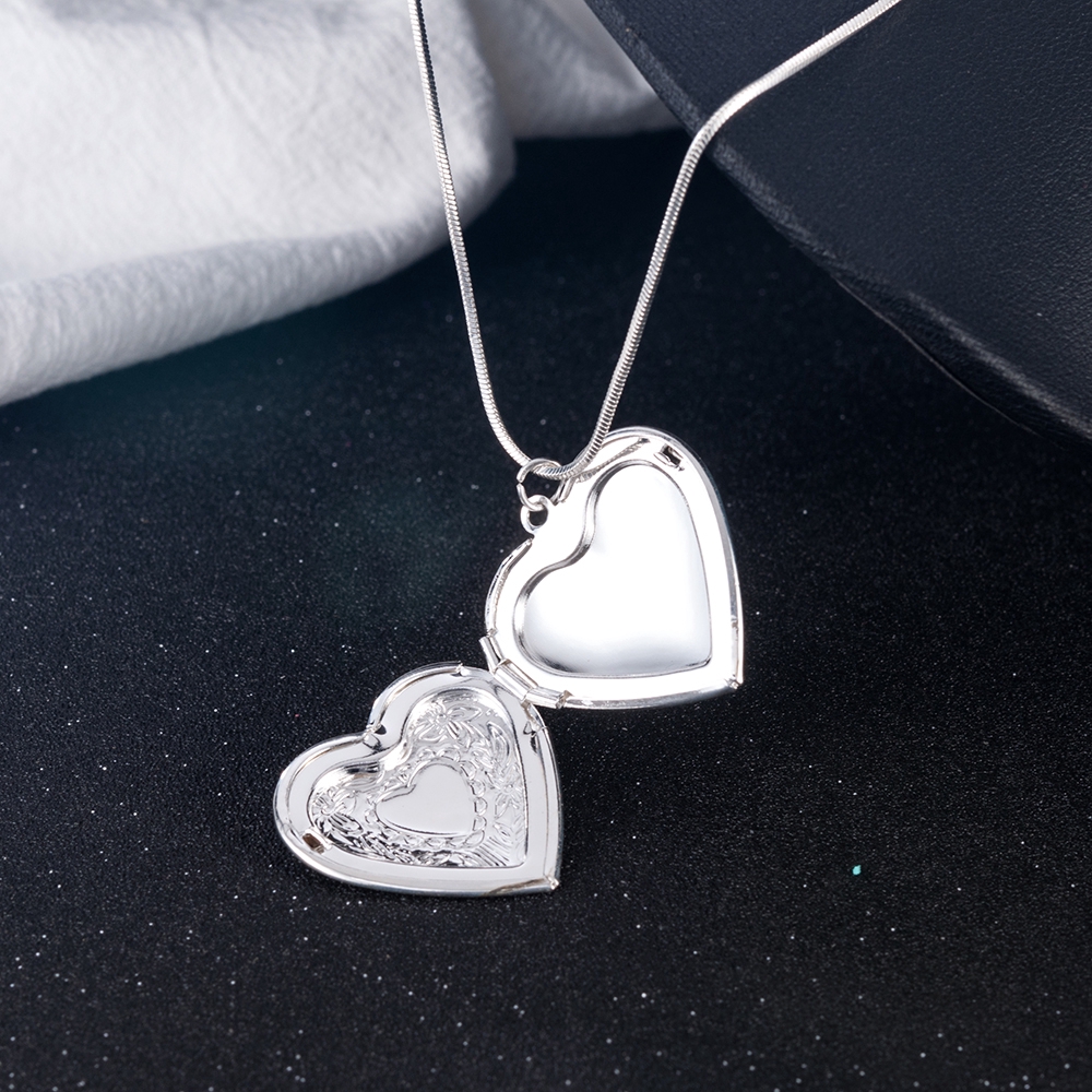 Dây chuyền hợp kim mặt hình trái tim dễ thương cho nữ