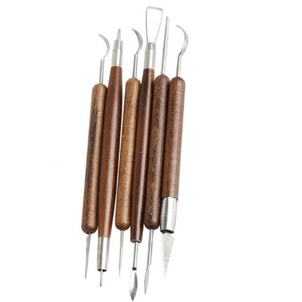 SJJL Bộ 6 dụng cụ điêu khắc đất sét chuyên nghiệp