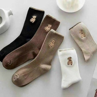 Sét 5 đôi tất cổ cao hình gấu
