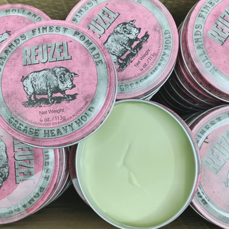 (Hàng mới về) Sáp vuốt tóc nam Pomade gốc dầu Reuzel Pink