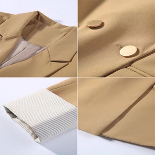 Áo blazer công sở Hàn Quốc tay gập