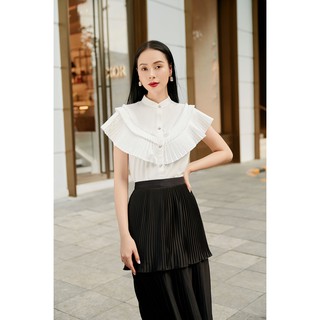 Sơ mi cotton lụa bèo dập ly -hbsm905