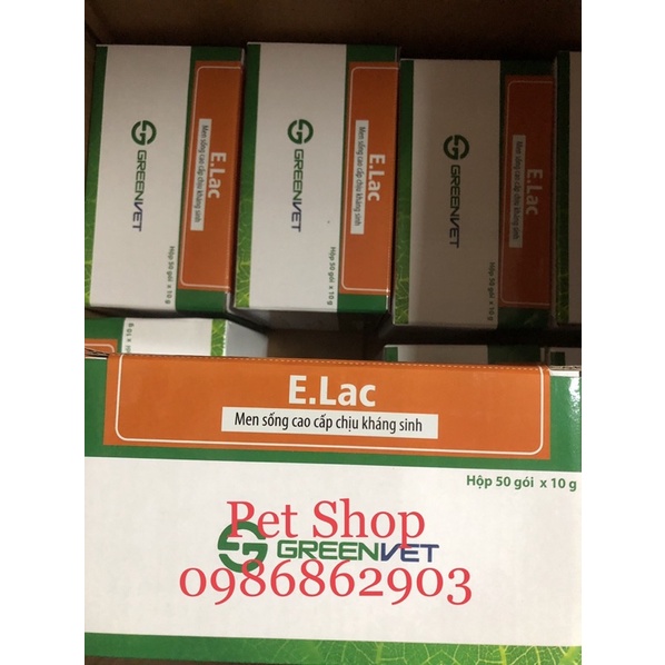 Men tiêu hoá ELAC 10g dành cho thú non, thú cảnh, chó,mèo,gà,...