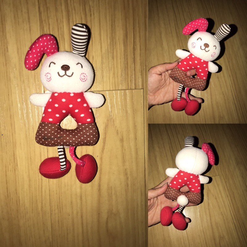 LK01- Đồ chơi nhồi bông có leng keng bíp bíp cho bé