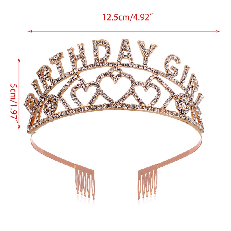 Flgo Băng Đô Cài Tóc Hình Trái Tim Rỗng Đính Đá Lấp Lánh