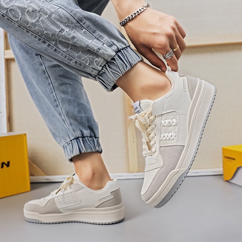 Giày Sneaker Da Lộn Hàng Chất , Sneaker Nam 2 màu Hot 2022 - G02