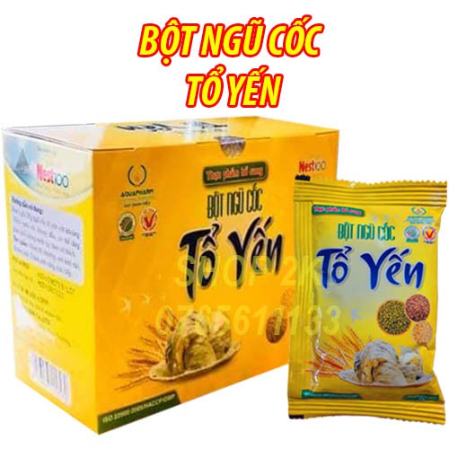 Hộp 10 gói Bột Ngũ Cốc Tổ Yến Nest100 250gr