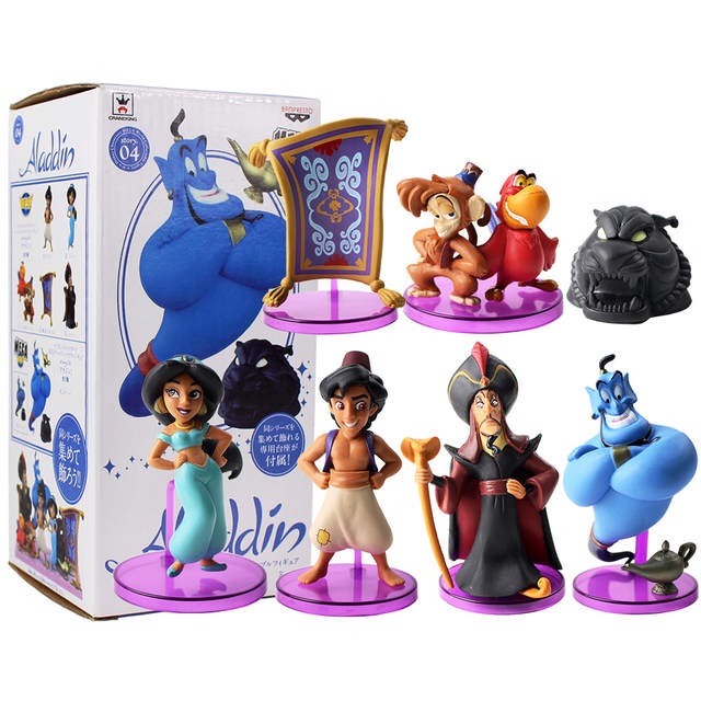 Có sẵn ✨✨ Set 8 Mô Hình Aladdin và Cây đèn thần ✨✨ Size 2-10cm ✨✨ Full box ✨✨