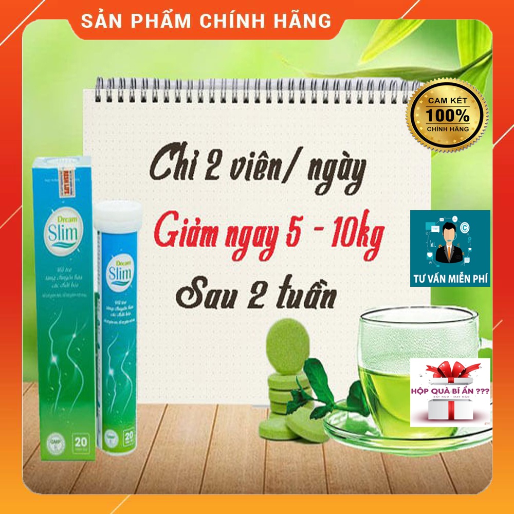 Viên sủi giảm cân Dream Slim với thành phần hoàn toàn từ thiên nhiên giúp chuyển hóa mỡ thừa hiệu quả